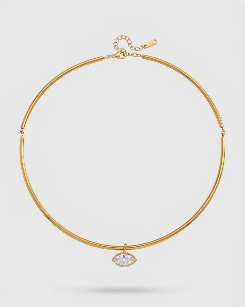 Bezel Collar Necklaces