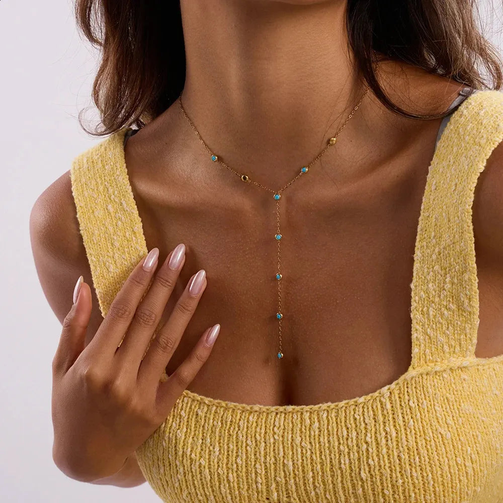 Cindy Necklace (Turquoise)