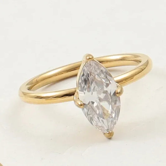 Lana Del Ray Marquise Solitaire Ring