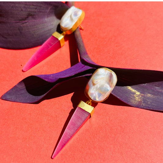 Vigilante Baroque Pearl Earrings