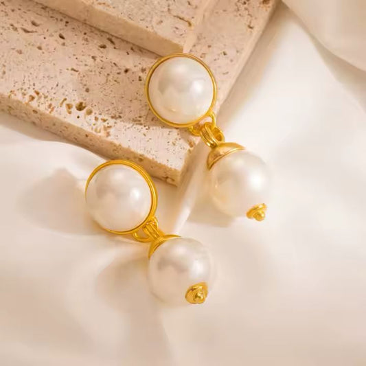 Groove Pearl Earrings