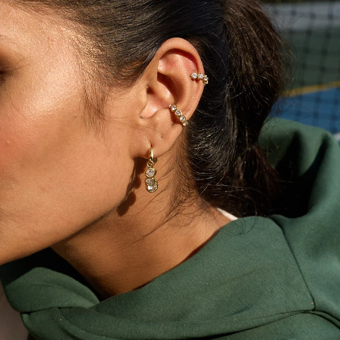 Riley Ear Cuff Earrings (Gold)