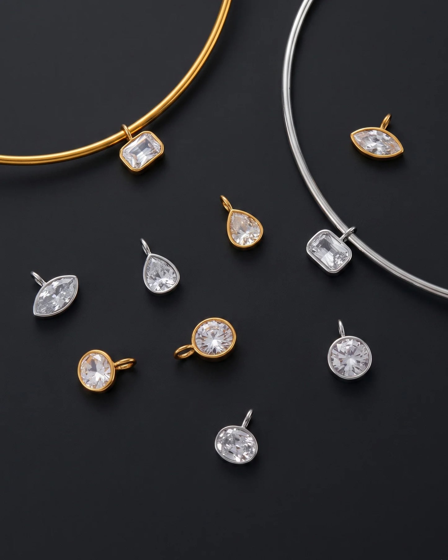 Bezel Collar Necklaces