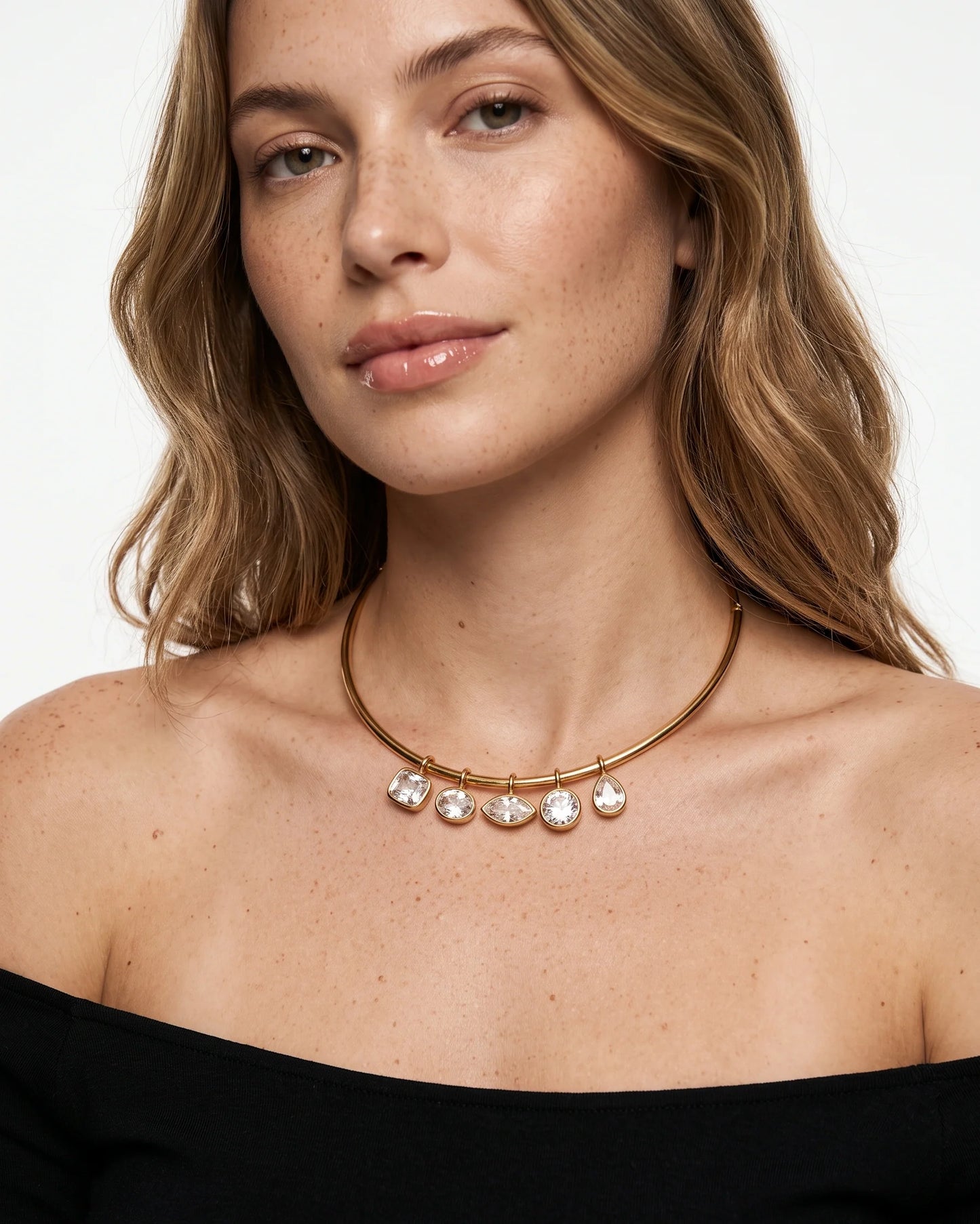 Bezel Collar Necklaces