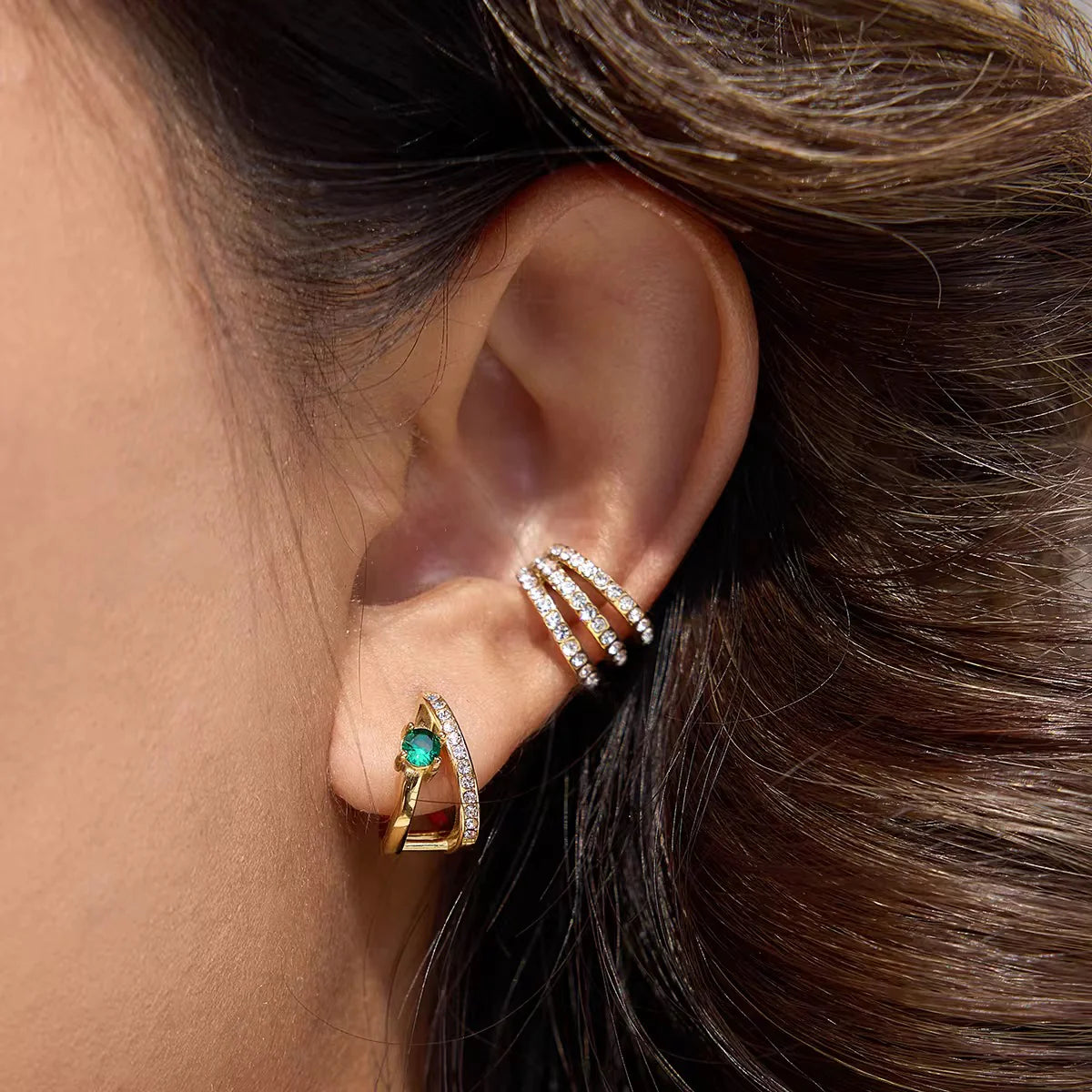 Jenelia Studded Ear Cuff Earrings